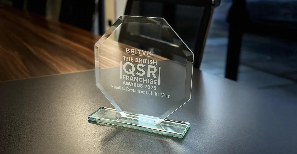 We’re Proud to have won the british qsr franchise award 2025