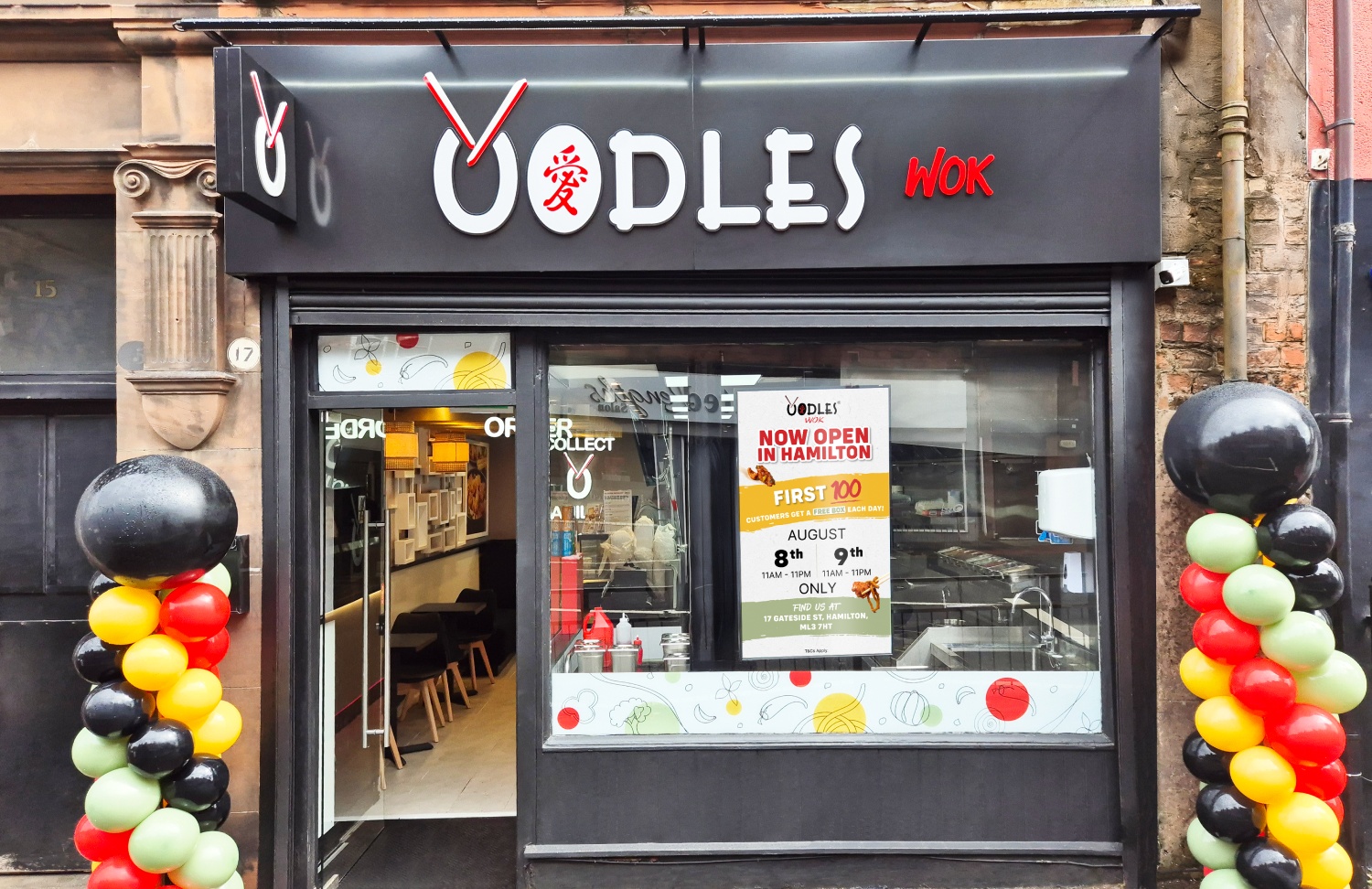 Oodles Wok Opens Third Scotland Store in Hamilton