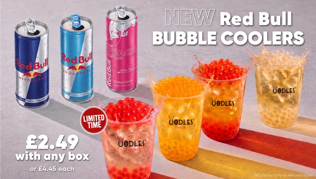 FUEL UP WITH NEW RED BULL® BUBBLE COOLERS